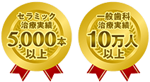 審美セラミック治療10年で5,000本以上